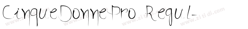 CinqueDonnePro Regul字体转换